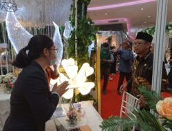 Wakil Wali Kota Depok Imam Budi Hartono saat menghadiri kegiatan Depok Wedding Expo di Pesona Square. (Foto: Nur Komalasari)