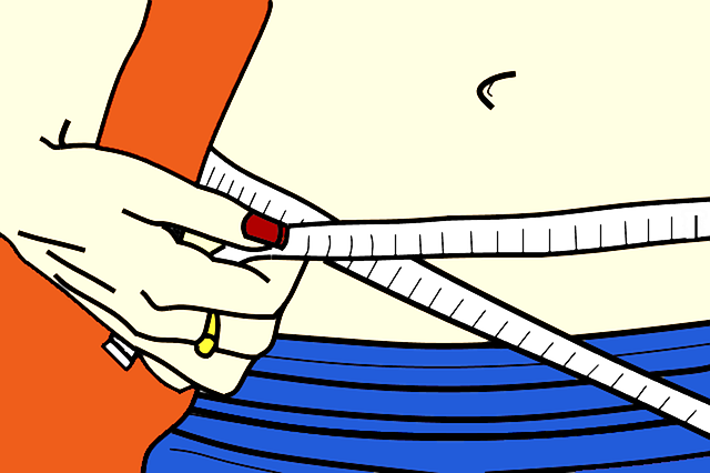Ilutrasi menjaga berat badan untuk cegah stretch mark (foto: Pixabay)