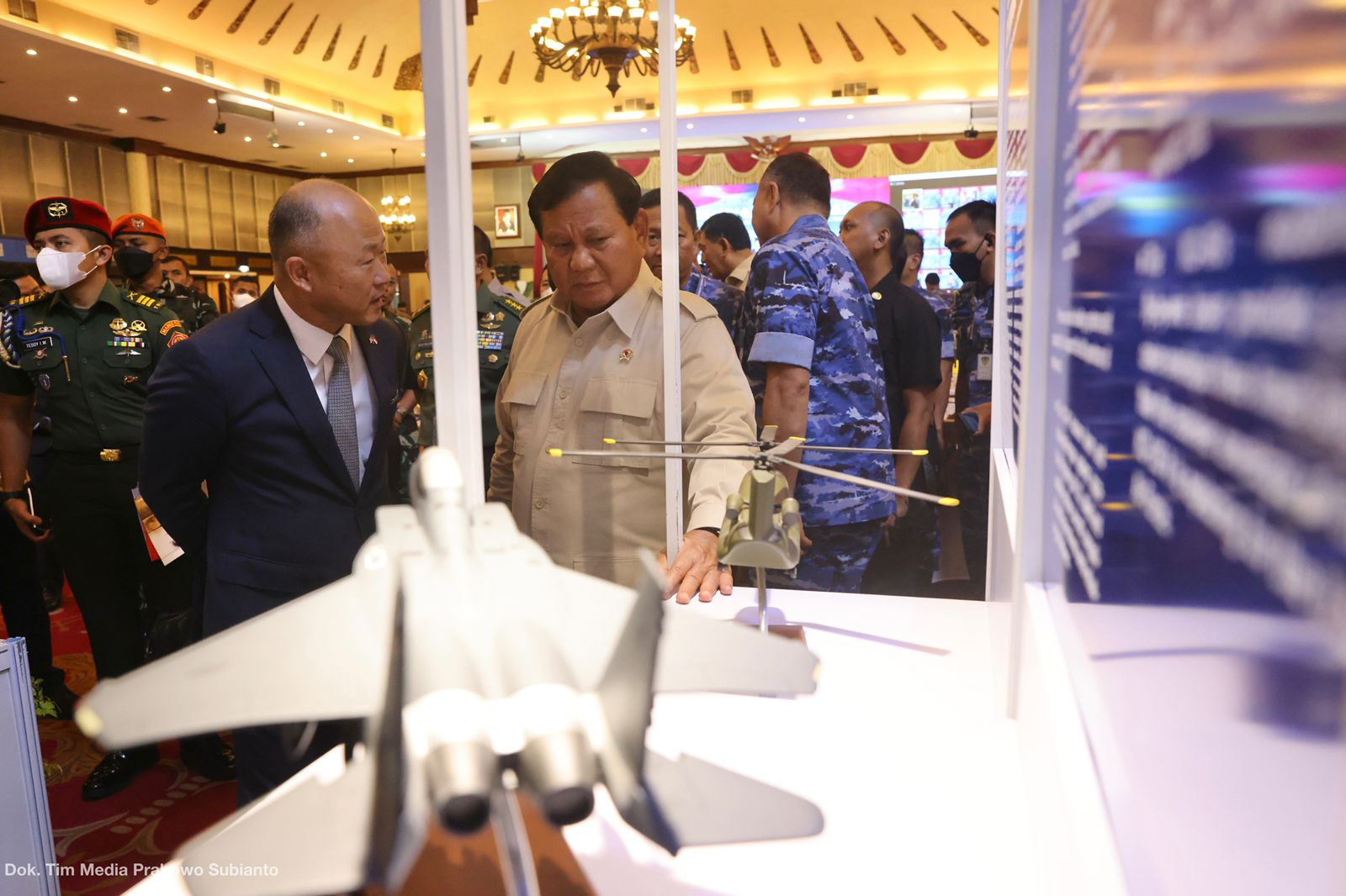 Menhan Prabowo saat berada di Halim Perdanakusuma. (Foto: Istimewa)