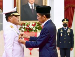 Presiden Jokowi resmi lantik Laksamana Muhammad Ali sebagai KSAL. (Istimewa)