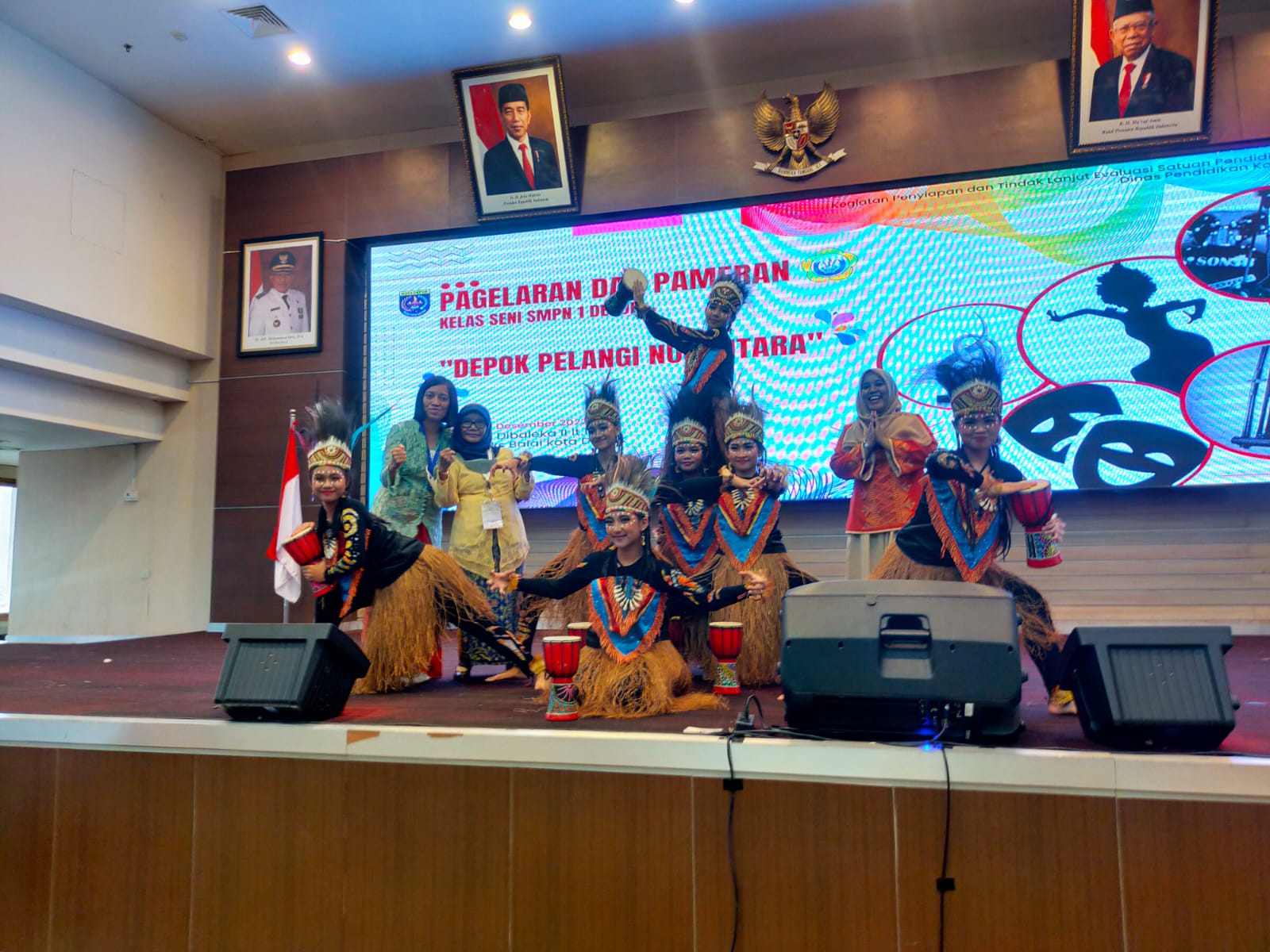 pagelaran seni SMPN 1 Depok 2