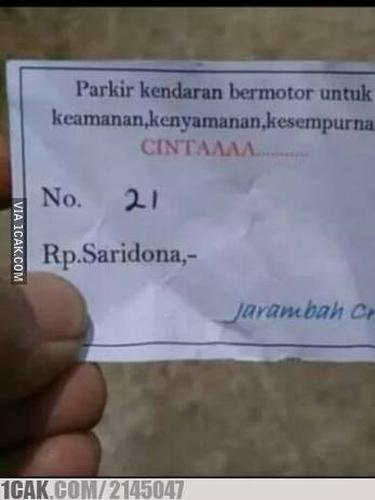 imbauan parkir lucu 2