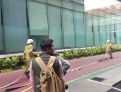 kebakaran gedung kemenkumham. (istimewa) kebakaran gedung kemenkumham. (istimewa)
