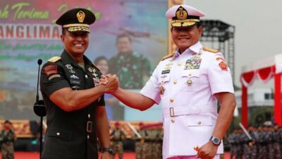 Sertijab Panglima TNI Jenderal Andika Perkasa ke Laksamana TNI Yudo Margono
