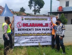 IMG-20230131-WA0007 Dishub Depok dan Kepolisian pasang larangan berhenti di wilayah Kukusan