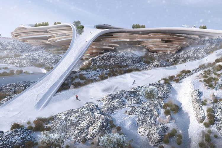 arab saudi bangun area ski