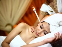 Ilustrasi terapi ear candle.(istimewa)