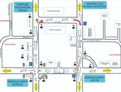 Sistem satu arah di tangsel. (Dishub Tangsel) Sistem satu arah di tangsel. (Dishub Tangsel)