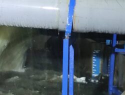Ketinggian debit air di pintu air yang ada di Kota Tangerang. (istimewa/indonesiadaily.net)