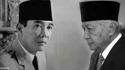 Soeharto menggantikan Soekarno