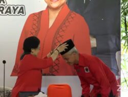 Megawati umumkan Ganjar Pranowo sebagai capres 2024.(istimewa/indonesiadaily.net)