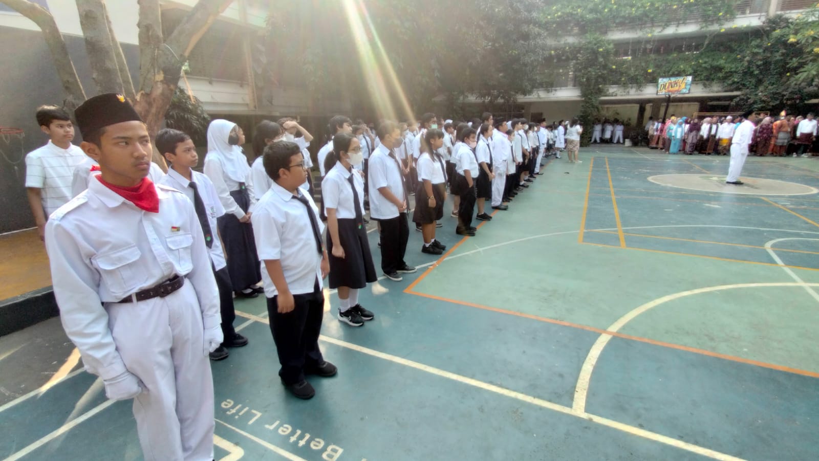 upacara kemerdekaan sekolah tunas global 4