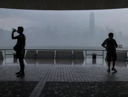 Topan di hongkong