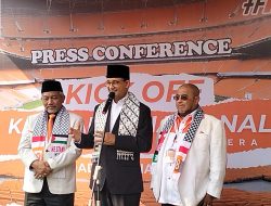 Calon Presiden Indonesia Anies Baswedan bersama Presiden PKS Ahmad Syaikhu.(M.Yadi/indonesiadaily.net)