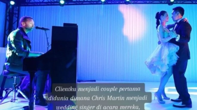 Chirs martin di pernikahan