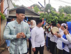 Wakil Ketua Dewan Pembina Tim Kampanye Nasional (TKN) pasangan Capres-cawapres Prabowo - Gibran, Agus Harimurti Yudhoyono saat di Kota Depok, Senin (4/12/2023).(M.Yadi/indonesiadaily.net)