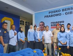 Wakil Ketua DPD BM PAN Kota Bogor, Boy Hidayat menghadiri peresmian Posko Bersama Relawan Prabowo Gibran di Kota Bogor.(Ibnu Galansa/indonesiadaily.net)