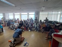 Pelatihan bantuan hidup dasar dari RS Murni Teguh Ciledug