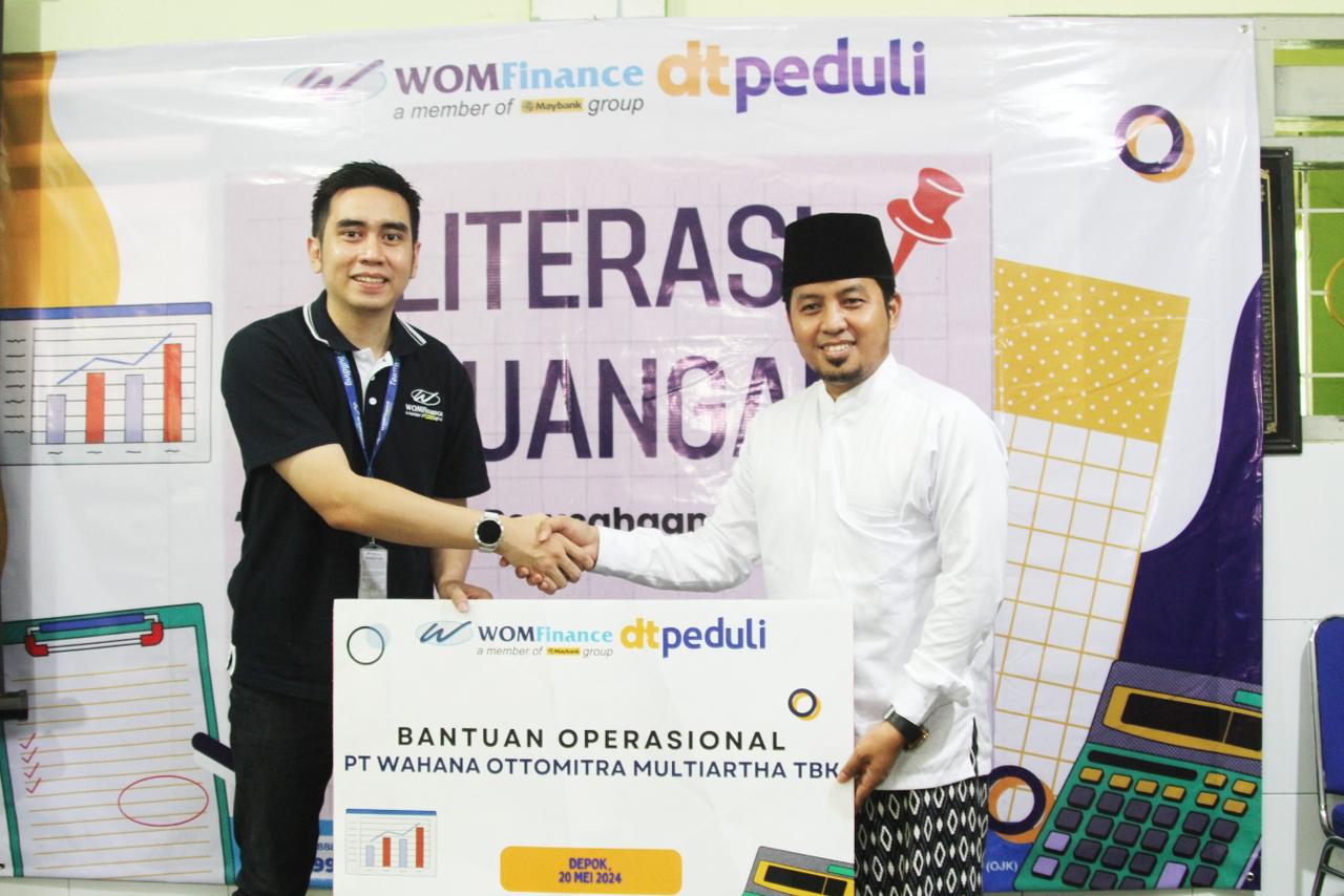 WOM Finance menggelar literasi Keuangan di kawasan Tapos, Kota Depok.(istimewa/Indonesiadaily.net)