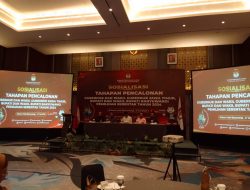 Pimpinan KPU Banyuwangi memberikan penjelasan target pengguna hak suara.(Irham/indonesiadaily.net)
