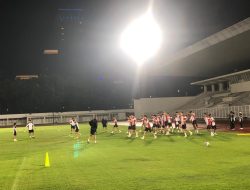 Timnas Indonesia menggelar official training jelang laga menghadapi Australia pada Round 3 Kualifikasi Piala Dunia 2026, di Stadion Madya, Senayan, Jakarta pada Senin 9 September 2024. (Albin/indonesiadaily.net)