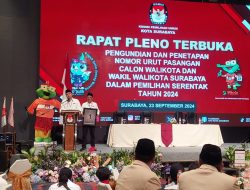 Sambutan paslon Eri- Armudji saat mendapat nomor urut 1. (Fino/indonesiadaily.net)