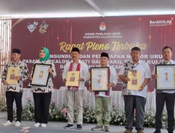 Tiga paslon bupati Kulon Progo ditetapkan KPU Kulon Progo.(istimewa/indonesiadaily.net)