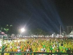 Muslimat Nadlatul Ulama (NU) memperingati Hari Lahir (Harlah) ke-78 di Alun-alun Jombang, Jawa Timur.(istimewa/indonesiadaily.net)