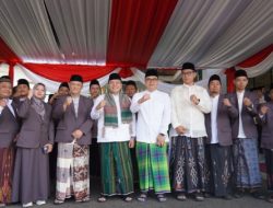 Pj Bupati Bogor Bachril Bakri saat menghadiri apel Hari Santri tahun 2024, di Lapangan Tegar Beriman, Cibinong, Selasa 22 Oktober 2024. (Albin/Bogordaily.net)