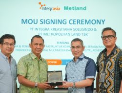 Edi Suryobroto, President Direktur PT. Integrasia Kreasitama Solusindo dan Anhar Sudradjat, Presiden Direktur PT Metropolitan Land Tbk saat MOU Signing Ceremony.(istimewa/indonesiadaily.net)