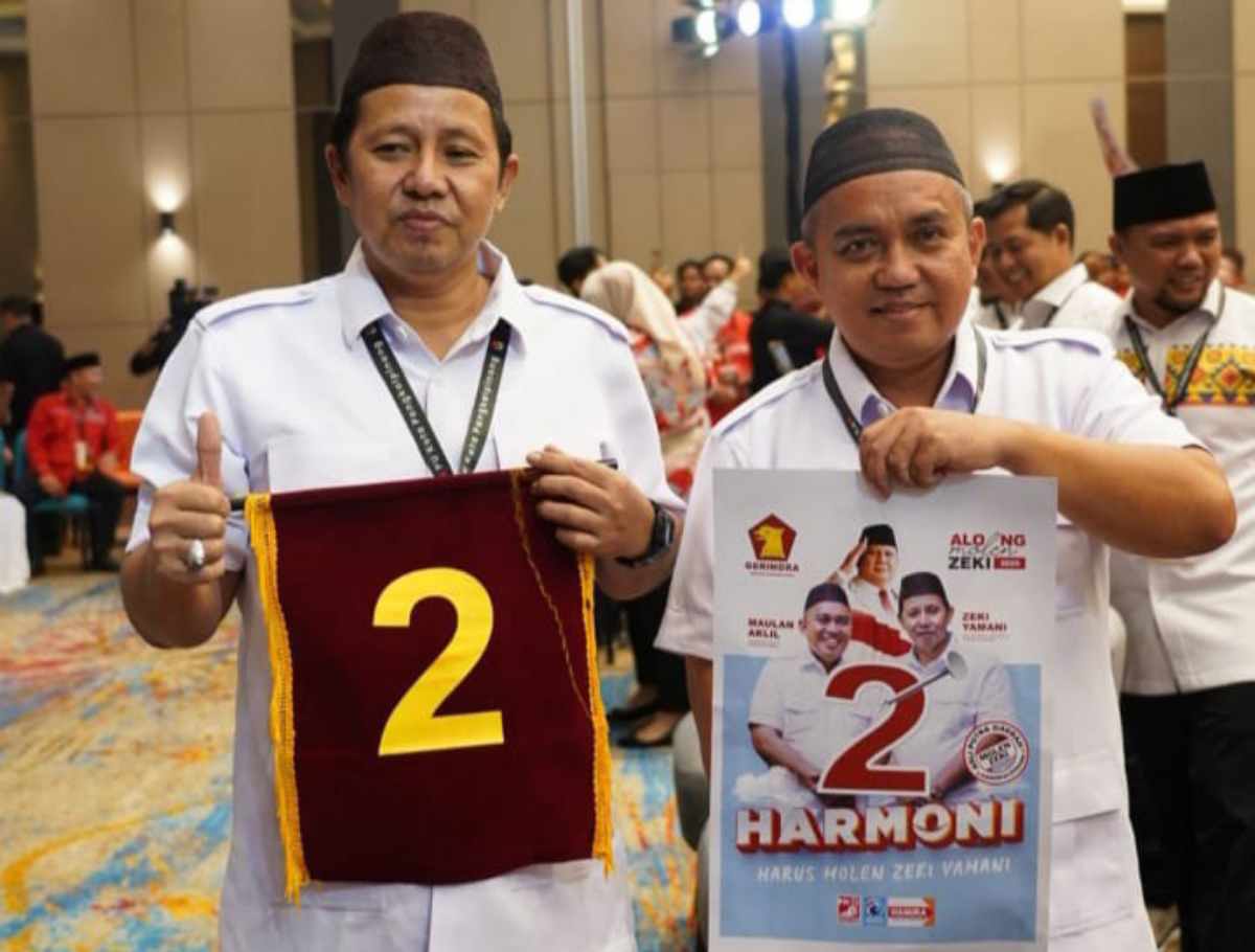 Resmi! Molen–Zaki Nomor Urut 2 di Pilkada Ulang Pangkalpinang 2025