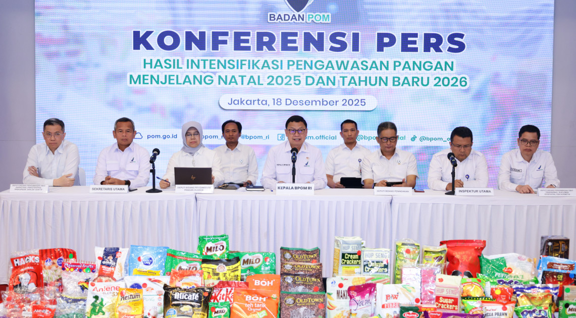 Jelang Natal dan Tahun Baru, BPOM Temukan Rp.42 Miliar Pangan Ilegal, Kadaluwarsa dan Rusak